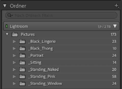 Wie man Lightroom Ordner benennen kann